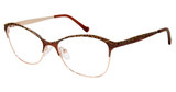 BETSEY JOHNSON Eyeglasses RAIN ROSES BROWN/BRN