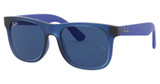 Ray-Ban Junior Eyeglasses RJ9069S JUNIOR JUSTIN RUBBER TRANSPARENT BLUE/706080