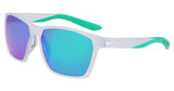 Nike Eyeglasses NIKE MAVERICK M EV1095 MATTE PURE PLATINUM / GREN MIR/013