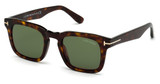 Tom Ford Eyeglasses FT0751 dark havana / green/52N