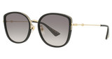 Gucci Eyeglasses GG0606SK BLACK-GOLD-GREY/001