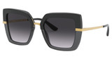 DOLCE & GABBANA Eyeglasses DG4373 BLACK ON TRANSPARENT BLA/32468G