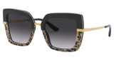 DOLCE & GABBANA Eyeglasses DG4373F TOP BLACK ON PRINT LEO/B/32448G