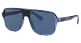 DOLCE & GABBANA Eyeglasses DG6134 TRANSPARENT BLUE/BLACK/325880