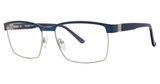 Stacy Adams Eyeglasses SA 1101 BLUE-SILVER