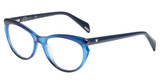 Police Eyeglasses VPLA02 Blue 0D79