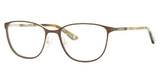 Liz Claiborne Eyeglasses L 652 BRWNGOLD B/0FG4