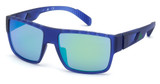 Adidas Sport Eyeglasses SP0006 matte blue / green mirror/91Q