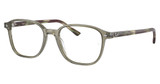 Ray-Ban Rx Eyeglasses RX5393 LEONARD TRANSPARENT GREEN/8178