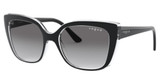 Vogue® Eyeglasses VO5337S TOP BLACK/SERIGRAPHY/283911