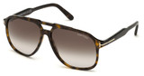Tom Ford Eyeglasses FT0753 dark havana / gradient roviex/52K