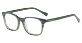 Lucky Brand Eyeglasses D818 Green Horn