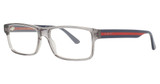Gucci Eyeglasses GG0752O GREY-BLUE-TRANSPARENT/003