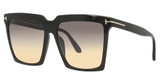 Tom Ford Eyeglasses FT0764 shiny black / gradient smoke/01B