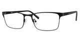 Claiborne Eyeglasses CB 257 MTT BLACK/0003