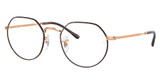 Ray-Ban Rx Eyeglasses RX6465 JACK HAVANA ON ROSEGOLD/3176