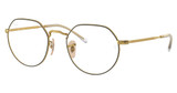 Ray-Ban Rx Eyeglasses RX6465 JACK MATTE BLACK ON ARISTA/2890