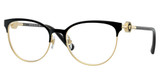 Versace Eyeglasses VE1271 BLACK/GOLD/1433