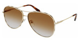 Ferragamo Eyeglasses SF268S YELLOW GOLD/CARAMEL/793