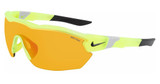 Nike Eyeglasses NIKE SHOW X3 ELITE L E DJ5560 (012) MATTE VOLT/ROAD-RED MIRROR/012