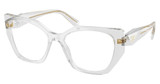 Prada Eyeglasses PR 18WV TRANSPARENT GREY/12R1O1