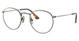 Ray-Ban Rx Eyeglasses RX8247V ROUND DEMIGLOSS GUNMETAL/1223