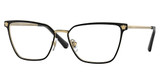 Versace Eyeglasses VE1275 MATTE BLACK/GOLD/1433