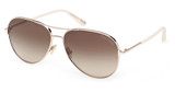 Tom Ford Eyeglasses FT0823 shiny rose gold / gradient roviex/28K