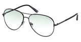 Tom Ford Eyeglasses FT0823 shiny black / gradient green/01P