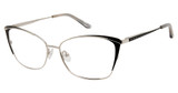 Nicole Miller Eyeglasses HARMAN MATTE BLACK/C01