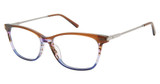 Nicole Miller Eyeglasses BARNELL DARK LATTE/C02