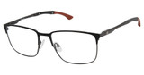 Champion Eyeglasses CHASEX MATTE BLACK/GUN/C01