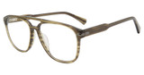 John Varvatos Eyeglasses VJV424 Olive Horn