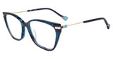 Yalea Eyeglasses VYA024 Teal Gold 093M