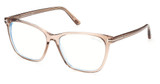 Tom Ford Eyeglasses FT5762-B shiny light brown/045