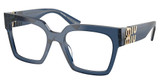 Miu Miu Eyeglasses MU 04UV BLUE TRANSPARENT/08Q1O1