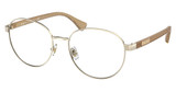 Ralph Eyeglasses RA6050 SHINY PALE GOLD/9116