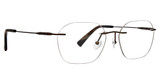 Totally Rimless Eyeglasses Kalon(352) Light Brown/LBN
