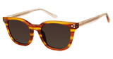 Nicole Miller Eyeglasses ST LUCIA BROWN GRAIN/C02