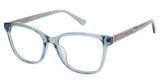 Nicole Miller Eyeglasses LAGUNA LT. BLUE TRANS/C03