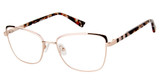 Ann Taylor Eyeglasses AT107 GOLD LILAC NAVY/C02