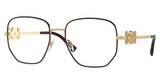 Versace Eyeglasses VE1283 BORDEAUX/GOLD/1480