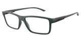 Arnette Eyeglasses AN7216 CROSS FADE II MATTE TRANSPARENT GREEN/2845
