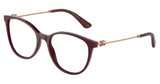 DOLCE & GABBANA Eyeglasses DG3363 BORDEAUX/3091