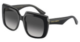 DOLCE & GABBANA Eyeglasses DG4414 BLACK ON TRANSPARENT BLA/501/8G