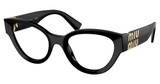 Miu Miu Eyeglasses MU 01VV BLACK/1AB1O1