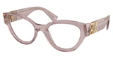 Miu Miu Eyeglasses MU 01VV TRANSPARENT MAUVE/12W1O1