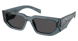 Prada Eyeglasses PR 09ZSF TRANSPARENT OCEAN/17T08Z