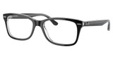 Ray-Ban Rx Eyeglasses RX5428 BLACK ON TRANSPARENT/2034