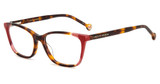 Carolina Herrera Eyeglasses HER 0124 HAVAN RED/0O63